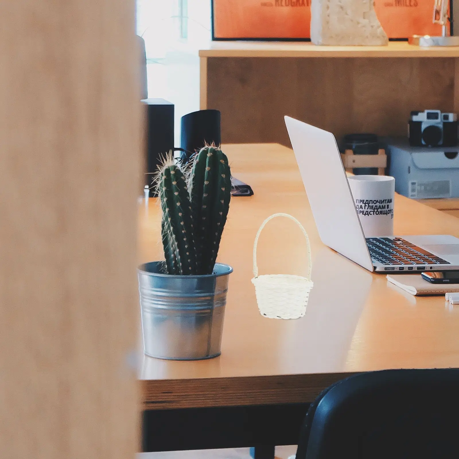 6 Pcs Rattan Vegetable Basket Plastic Woven Durable Storage Home Hotel Picnic Planting Country Style Snack Outdoor