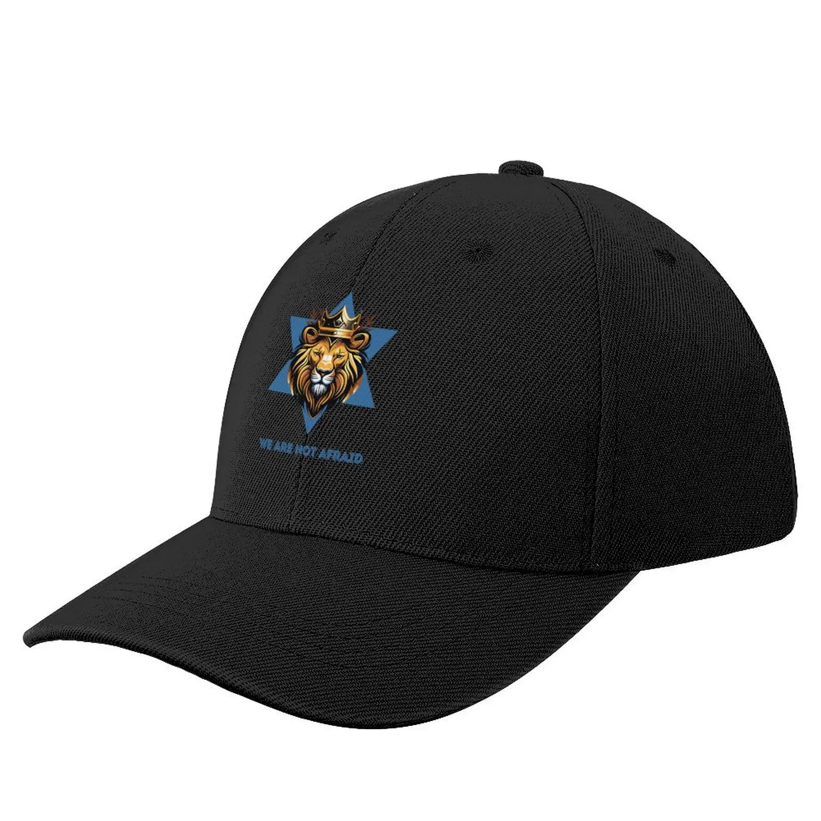 

We Are Not Afraid In Blue. Lion of Judah. Baseball Cap Big Size Hat Hat Man For The Sun Golf Men Women's