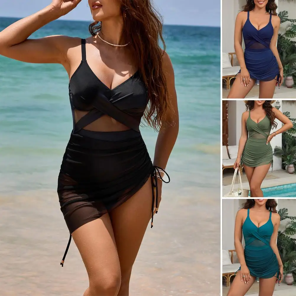 2025 solide maillot de bain à bretelles femmes Sexy Push Up une pièce maillot de bain dos nu dame Monokini plage été maillot de bain