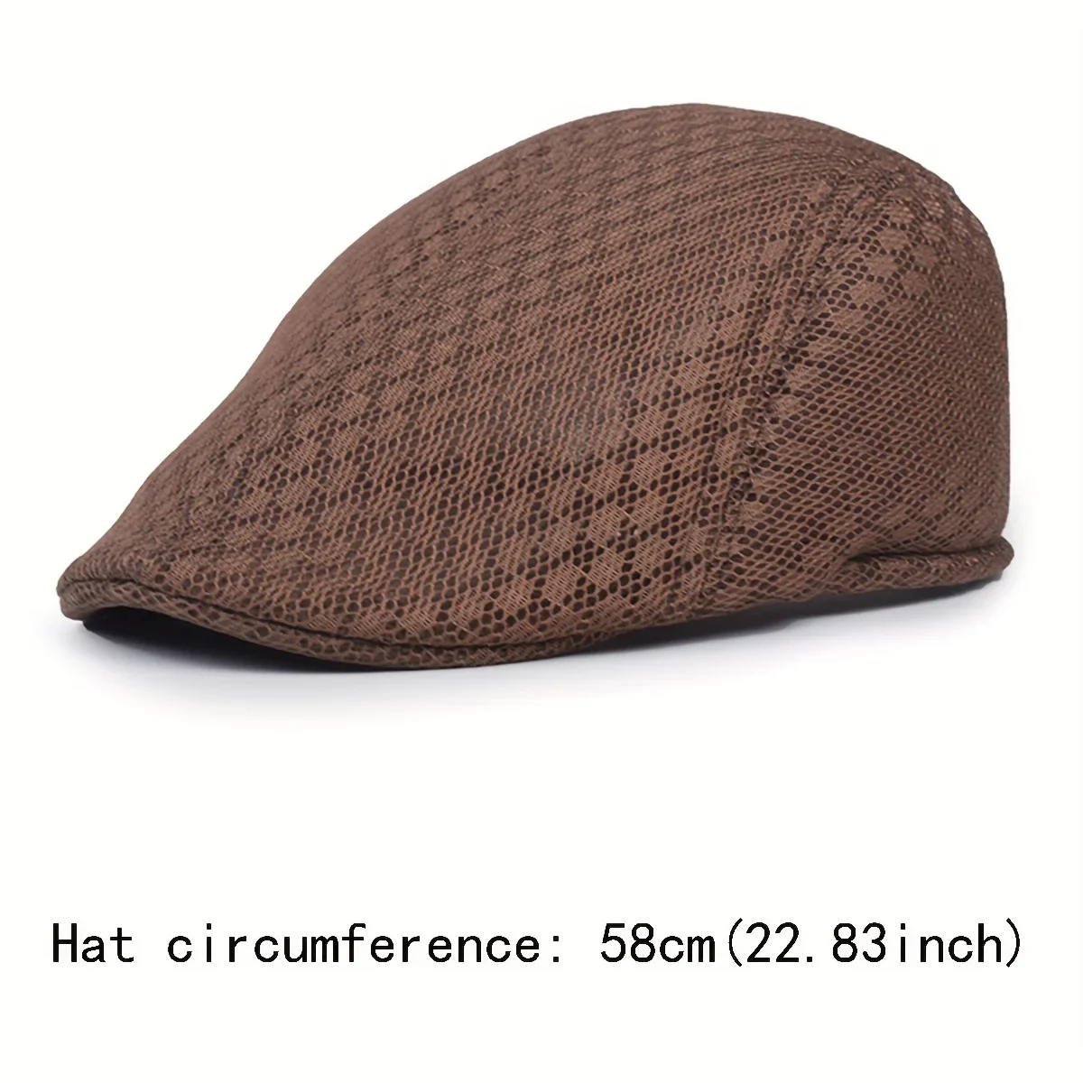 Unisex Mesh Berets Flat Cap Breathable Summer Hat Adjustable Newsboy Beret Ivy Cap 9 Colors