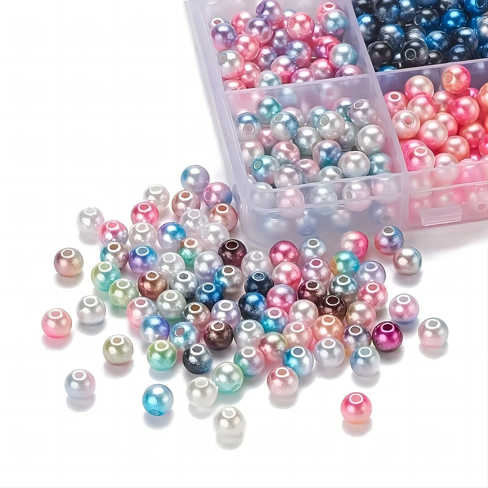 Mermaid Diy Box Set Of About 900 Pieces Suitable For Making Jewelry Bracelets, Necklaces And Earrings