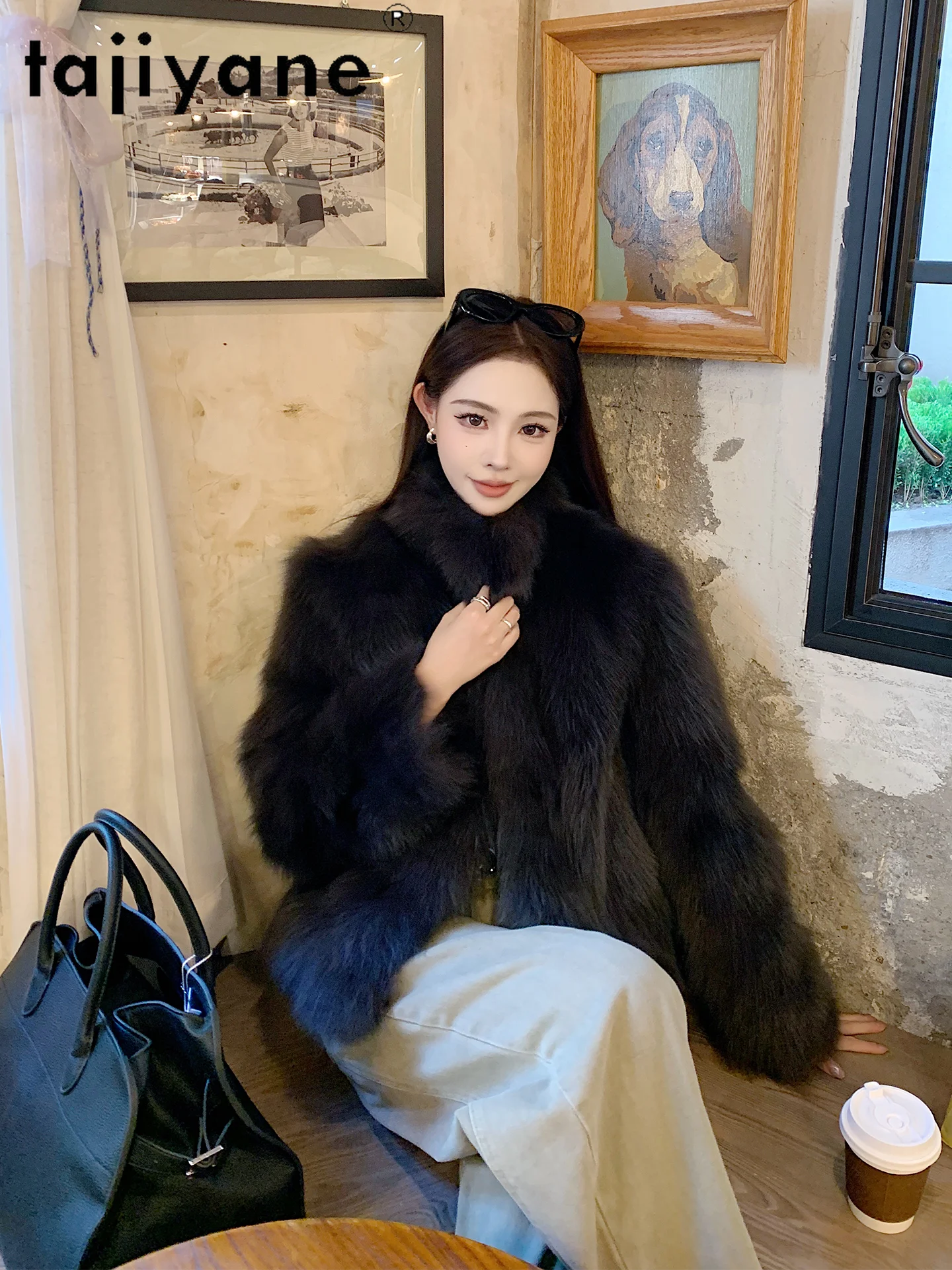 TAJIYANE 100% Natural Fox Fur Coat Women High Quality Short Real Fur Jacket Winter Woman Clothing 2025 Luxury Furry Jackets шуба