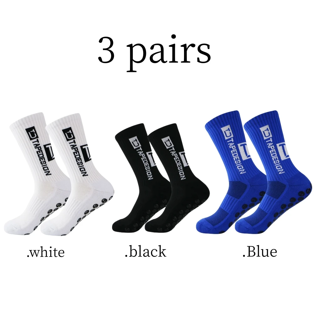 

3 пары, противоскользящие уличные футбольные носки