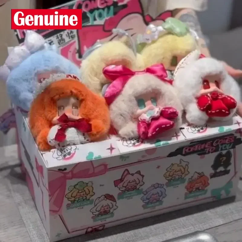 

Mooroo Meng Forture Comes To You Series Виниловая глухая коробка Kawaii Брелок Mystery Box Плюшевая подвеска Сумка-сюрприз Кукла Рождественский подарок