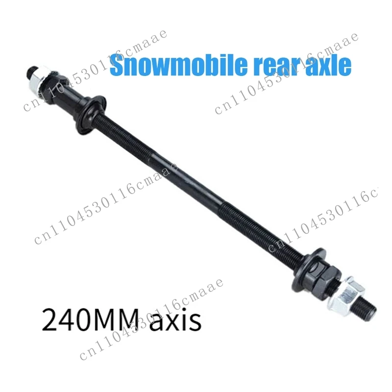Lengthened 240Mm Mountain Bike Snow Bike Bicycle Hubs Rear Axle Refitted Solid Axle Rear Axle Bicycle Accessories Parts