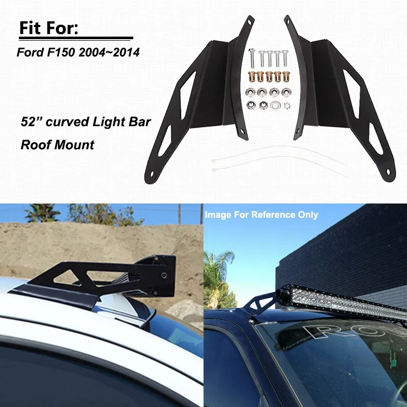 

52 Inch Led Upper Windshield Mounting Bracket Kit F150 2004-2014