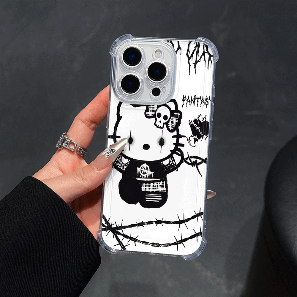 Custodie per cellulari Hello Kitty per IPhone 14 IPhone 16/15/14/13/12/11/x/xs/xs Max Custodia morbida per telefono Sanrio Anime Toys