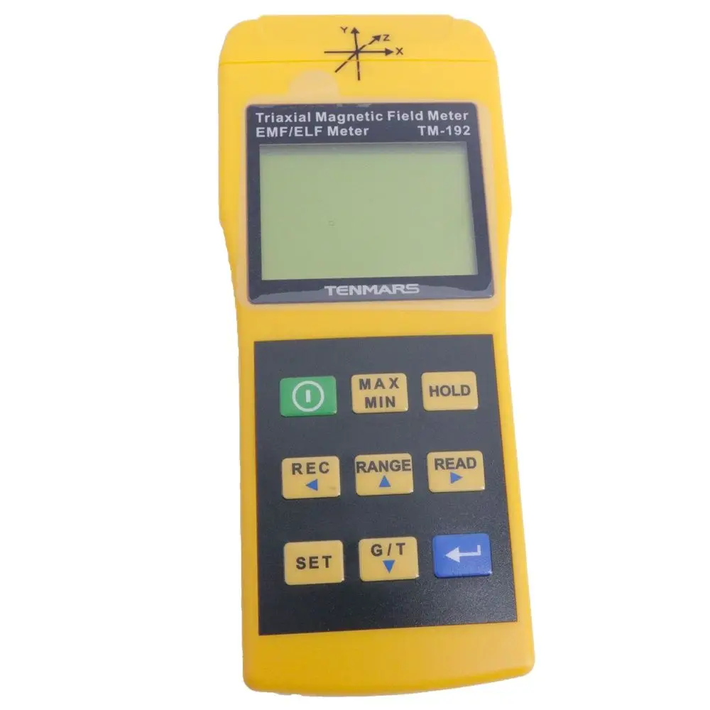 Compteur EMF numérique TM-192 TENMARS 20/200/2000mG compteur de champ magnétique 3 axes 30Hz-2000Hz