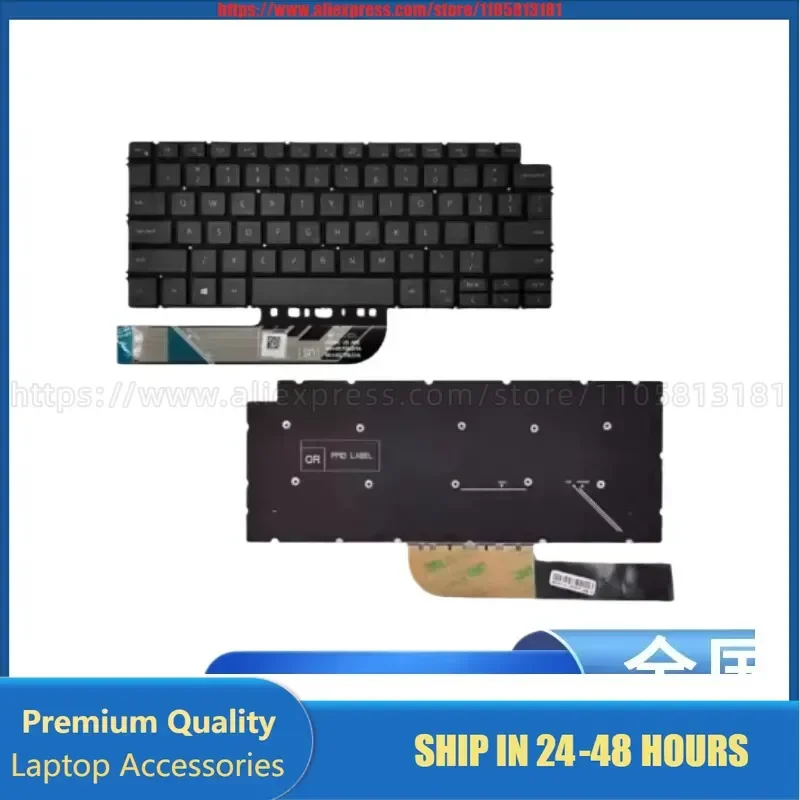 For Dell Vostro 3401 V3401 Inspiron 5493 Laptop Keyboard with Built-in Frame US Layout Replacement Part