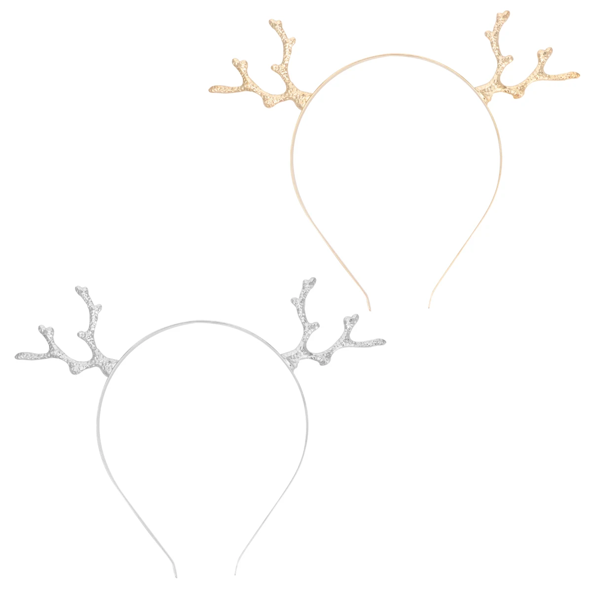 

2Pcs Deer Headb Christmas Hair Accessories Xmas Hoop Deer Antler Hair B Silver Child Lightweight NonDeformation Festive