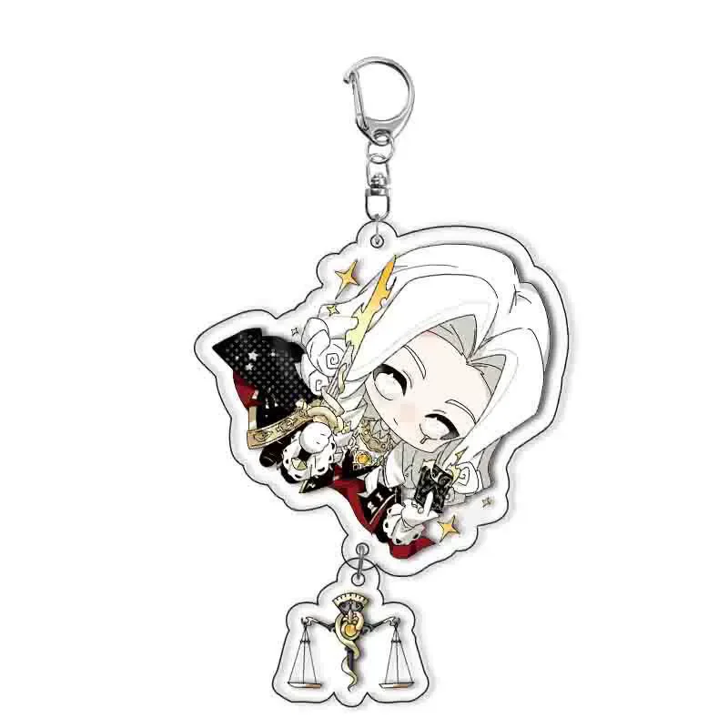 Game Identity V Cute Cartoon Acrylic Keychain Cosplay Stand Figure Photographer Perfumer Mercenary Pendant Keyring Decoration