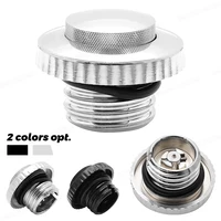 Tapa de tanque de combustible emergente negra para motocicleta, tapa de depósito de Gas de rosca derecha para Harley Dyna Softail Fatboy Touring Sportster XL883