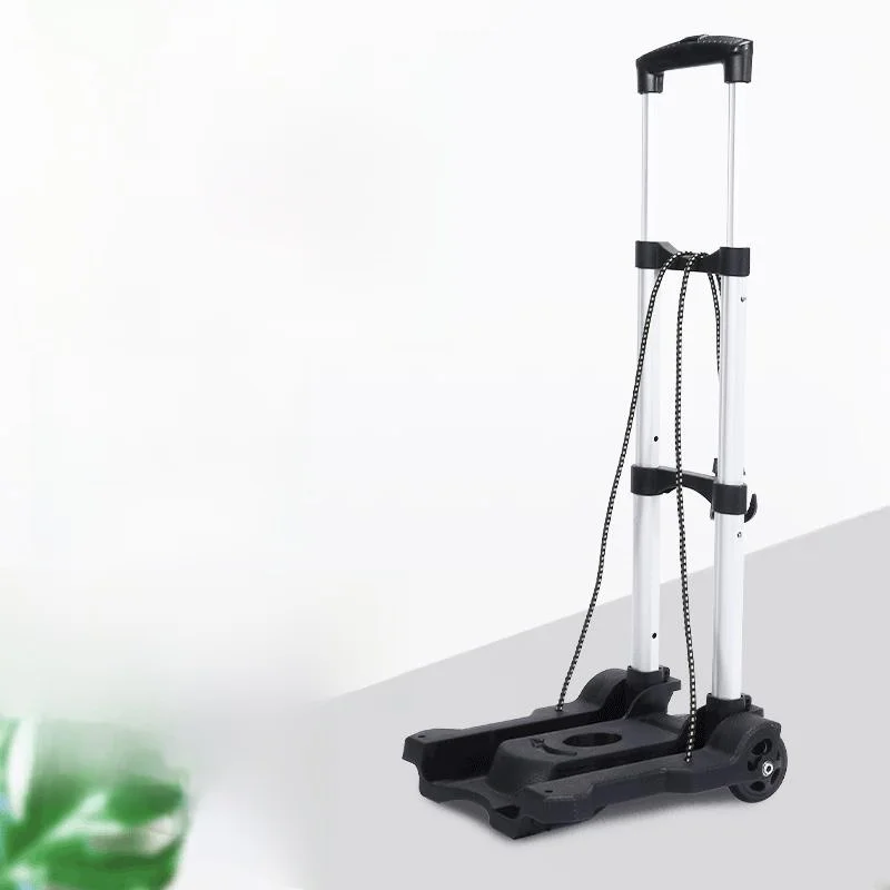 portable-aluminum-alloy-hand-truck-retractable-handle-shopping-cart-vegetable-buying-car-stainless-steel-body-household-stora
