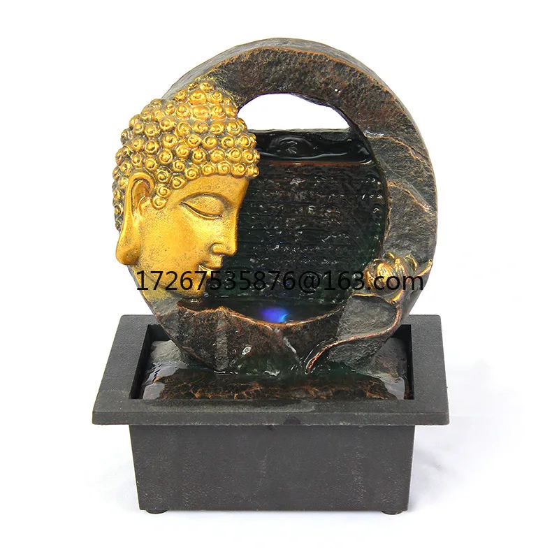 

Office flowing water ornament living room rockery flowing water fountain feng shui wheel handicraft fountain