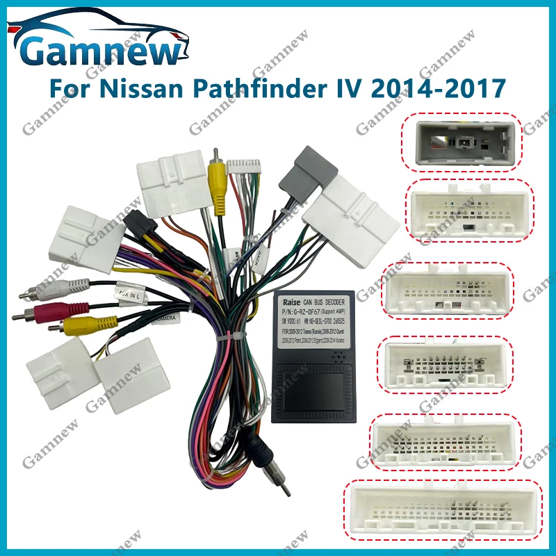 Car 16pin Wiring Harness Adapter Canbus Box Android Radio Power
