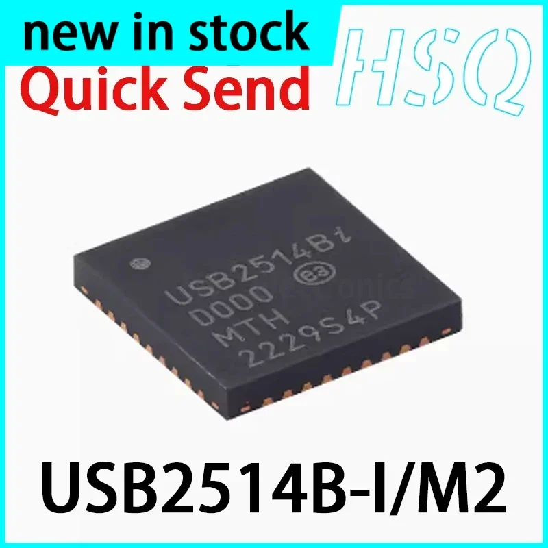 1PCS USB2514B-I/M2 USB2514BI SQFN-36 4-port USB 2.0 Hub Controller Chip Brand New in Stock
