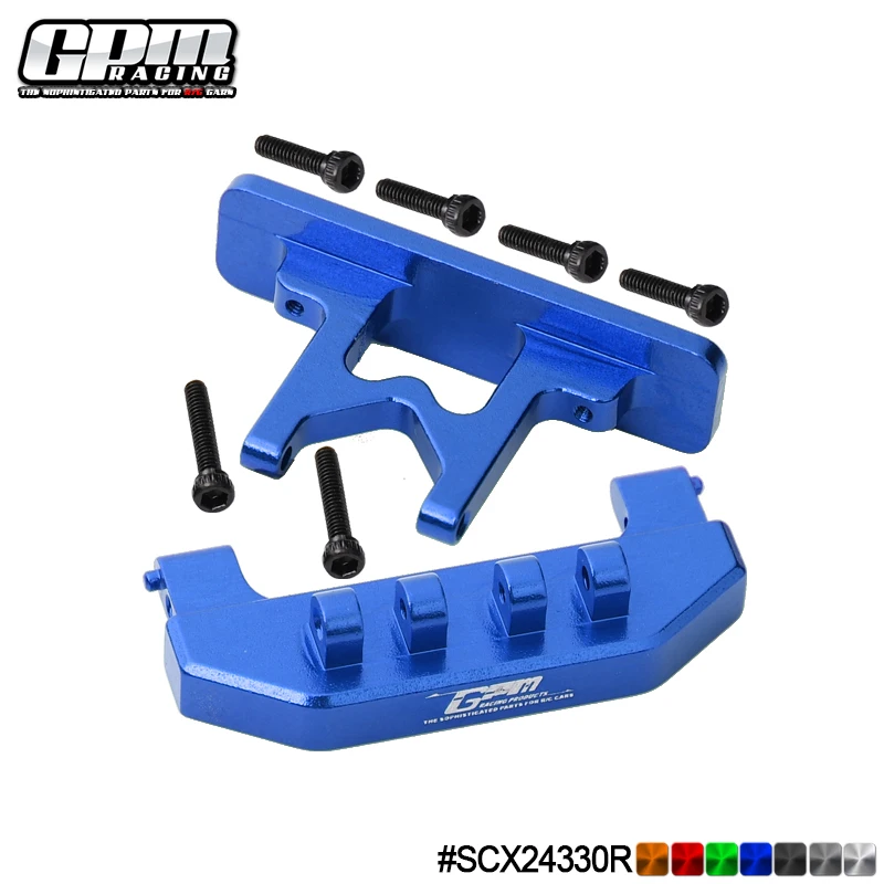 GPM AXIAL 1/24 SCX24 デッドボルト AXI90081 アルミニウム リアバンパー+リアボディシェルマウント