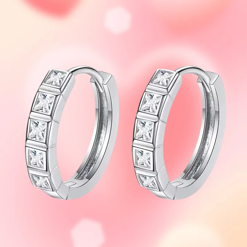

Nice PT950 Platinum earring Wedding Party fine Jewelry GRA Certified D Color vvs1 Moissanite Diamond Hoop Earrings for Women