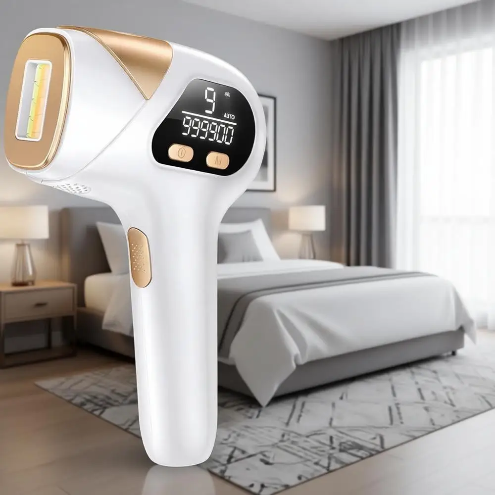 

Лазерная эпиляция для женщин и мужчин, безопасное устройство для домашнего использования для длительного уменьшения волос на подмышках, спине, ногах, руках и в зоне бикини.