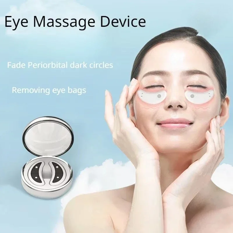 

EMS Eye Massager Eye Relief Facial Relaxation Device Red Light Anti-Wrinkle Black Eye Bag Removal Massager Eyes Care Heating Pad