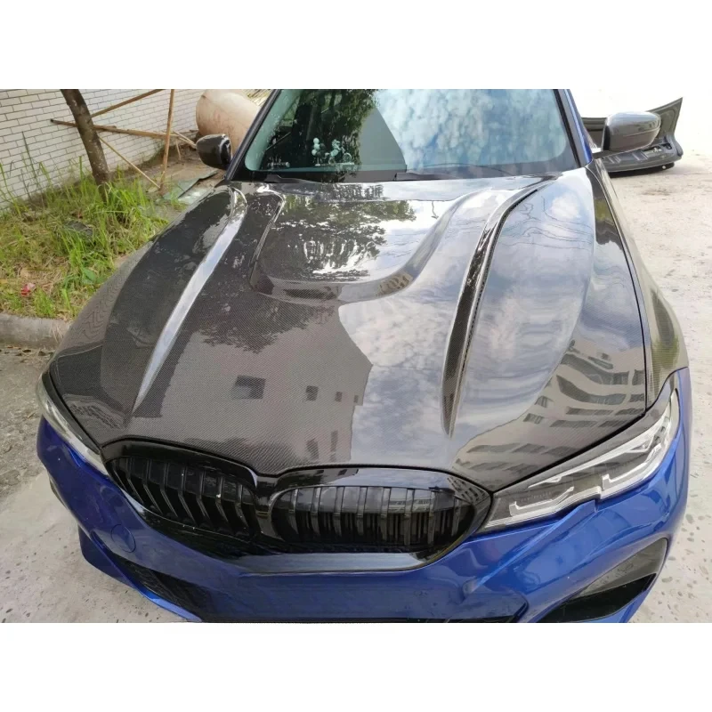 Auto Parts Lightweight Carbon Fiber Front Hood Replacement Tuning Body Kit for 3 Series G20 2019+
