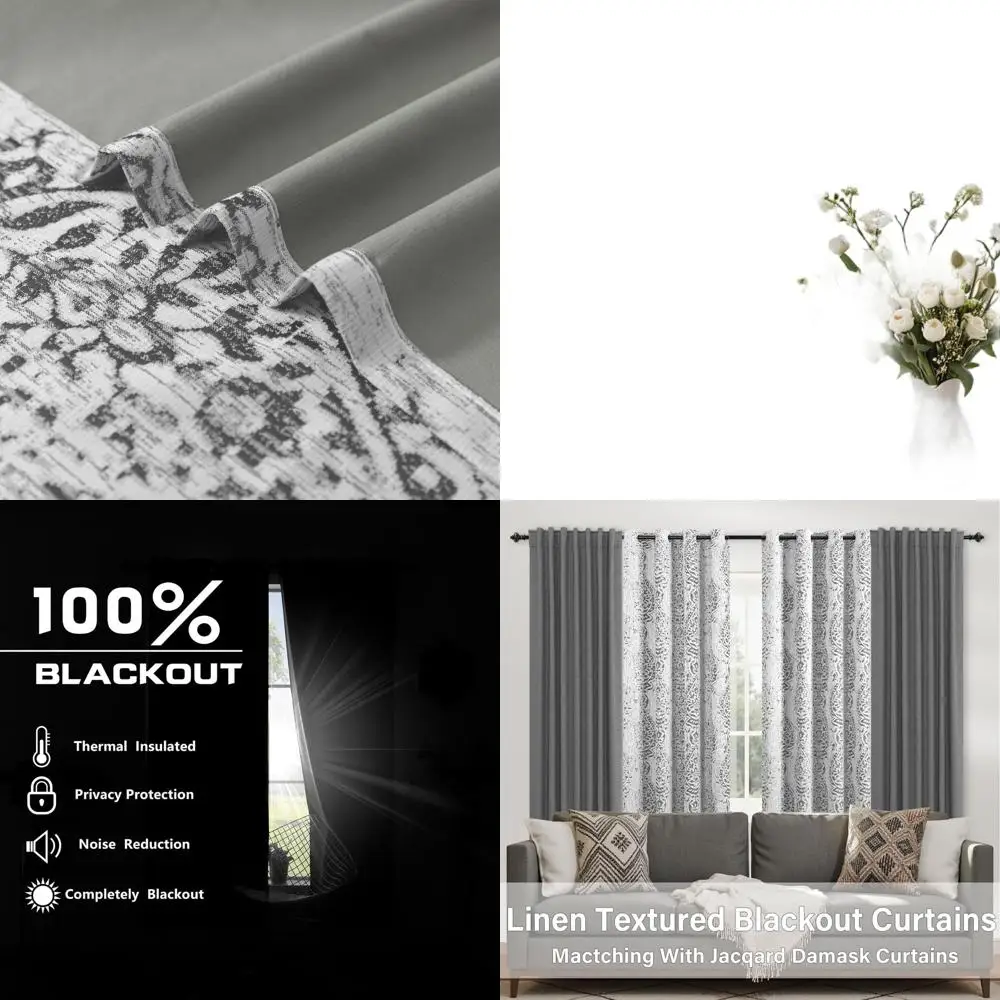 

84 шторы блэкаут с марокканским геометрическим узором, серые и светло-серые панели для спальни и гостиной