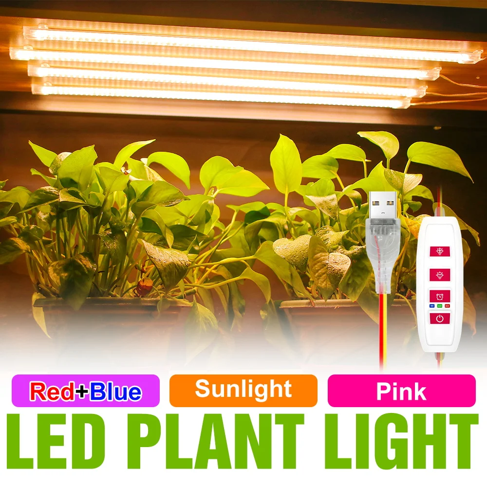 

Светодиодный светильник для выращивания растений, полный спектр USB, комнатная заполняющая лампа в горшке, 5 В, с регулируемой яркостью, сочная посадка, цветок, кактус, культивирующие лампы