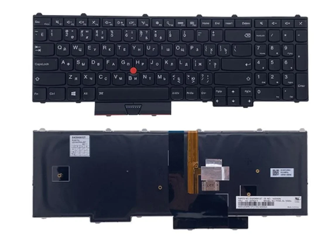 Teclado para Lenovo Thinkpad P50, P70, con retroiluminación, inglés, ruso, español, británico y español, nuevo