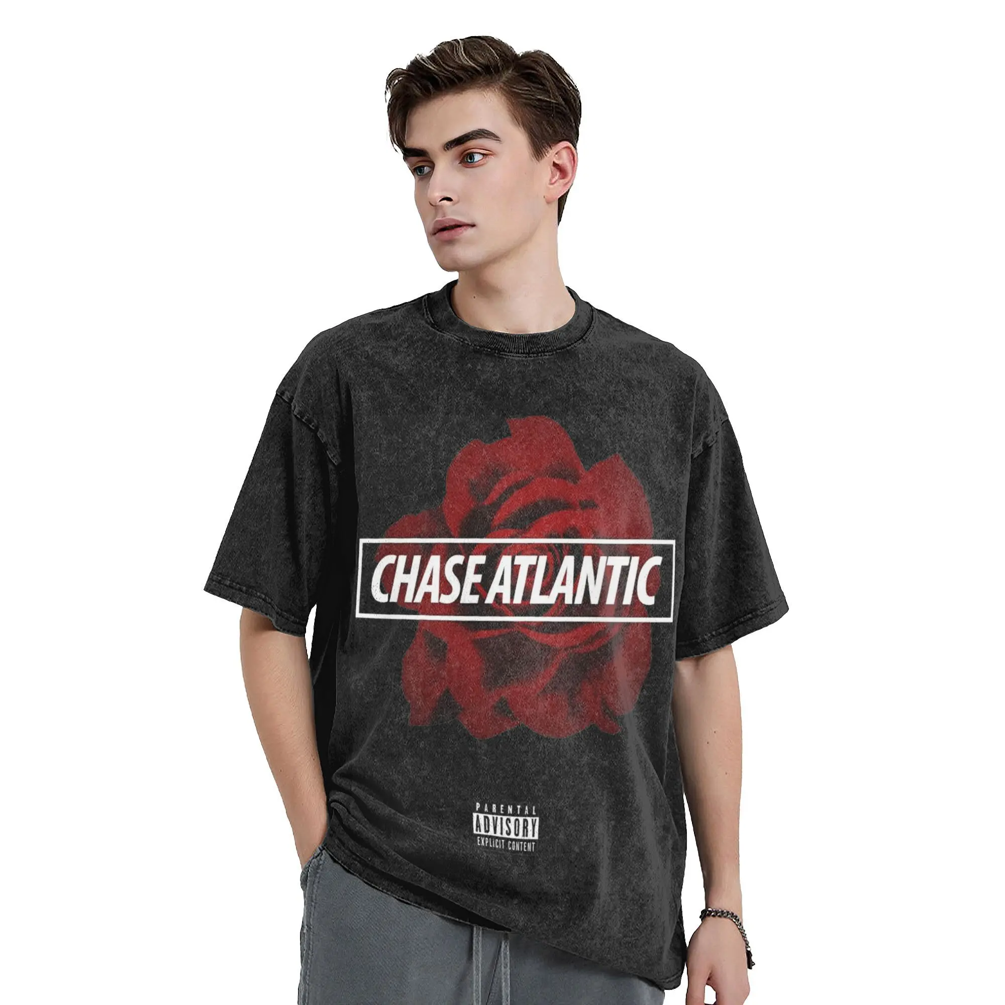 2024 Summer Chase Atlantic rock music band  Washed Shirt Merch Harajuku T-Shirts  Men Women Tee Shirt