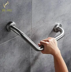 Bathroom bathtub black stainless steel armrest toilet handle Grab bar toilet elderly accessibility railing