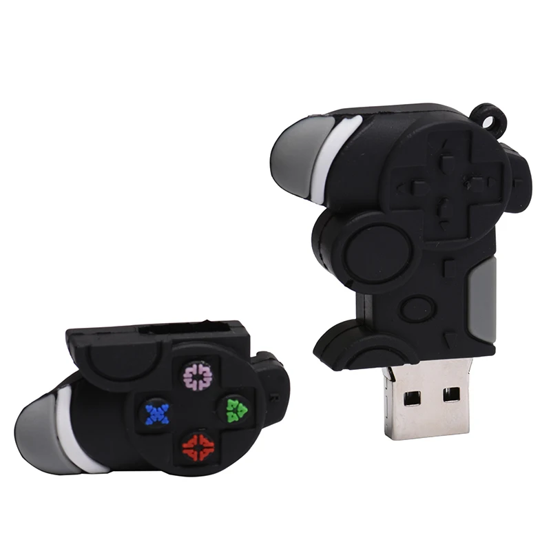 Game Controller Model USB 2.0Flash Drives 64GB Mini Cartoon Pen Drive 32GB Creative Gift for Kids Pendrive16GB 8GB Free Chain