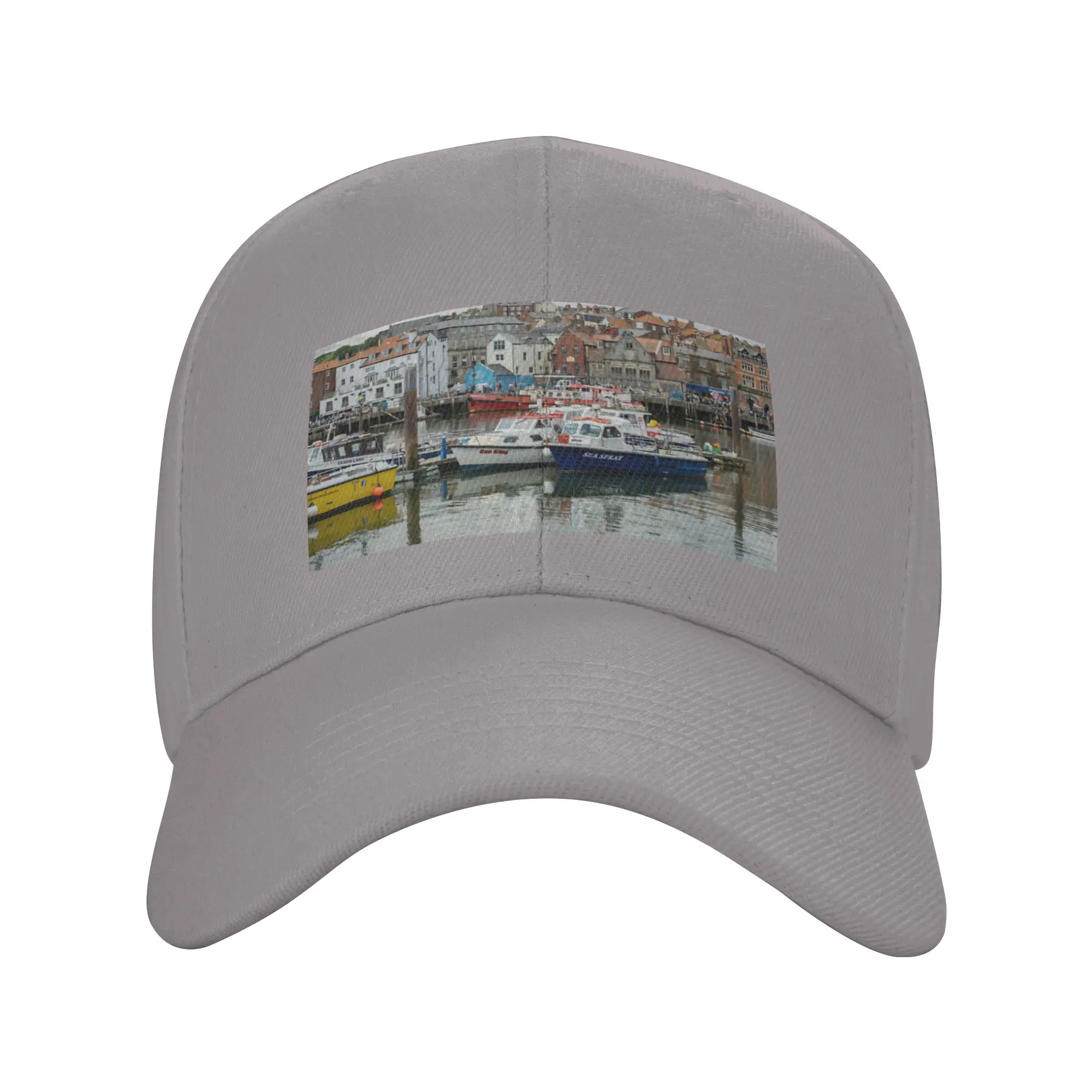 Hot Sale Whitby Harbour  North Yorkshire Baseball Cap  Gift Brand Men Caps  Holiday Trip Brand Men Caps