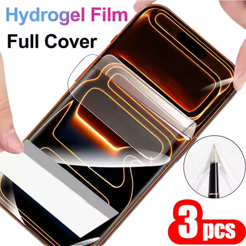 3Pcs Full Cover Hydrogel Film For Samsung Galaxy S25 Ultra S24 Plus S23 S22 S21 S20 FE Not Glass Soft Screen Protector