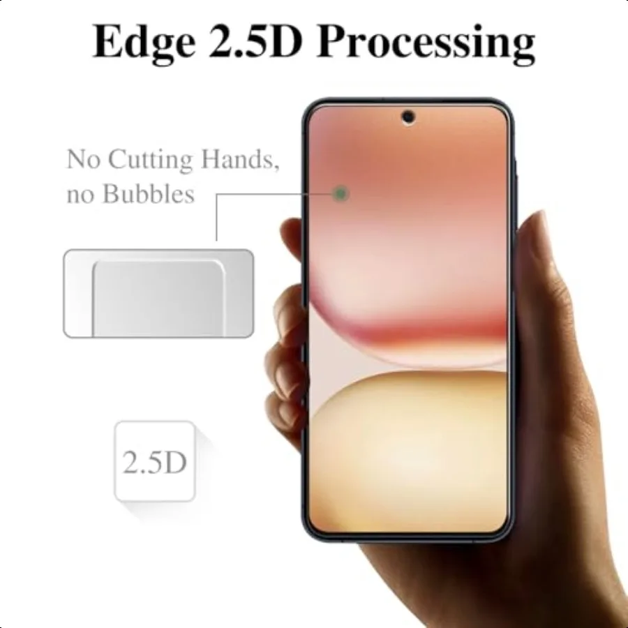 3 Pack for Samsung Galaxy A56 5G Screen Protector Fingerprint Unlocked 9H Tempered Glass Film HD Clear Scratch Resistant for Ga