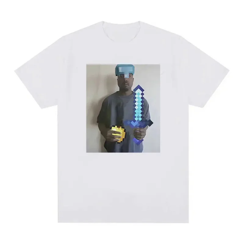 เสื้อยืดลายกราฟิกแนวแร็ปเปอร์ Kanye Wes เสื้อยืดแนวฮิปฮอปแนววินเทจของผู้ชายเสื้อยืดแนวสตรีท unisex ผ้าฝ้ายโอเวอร์ไซส์