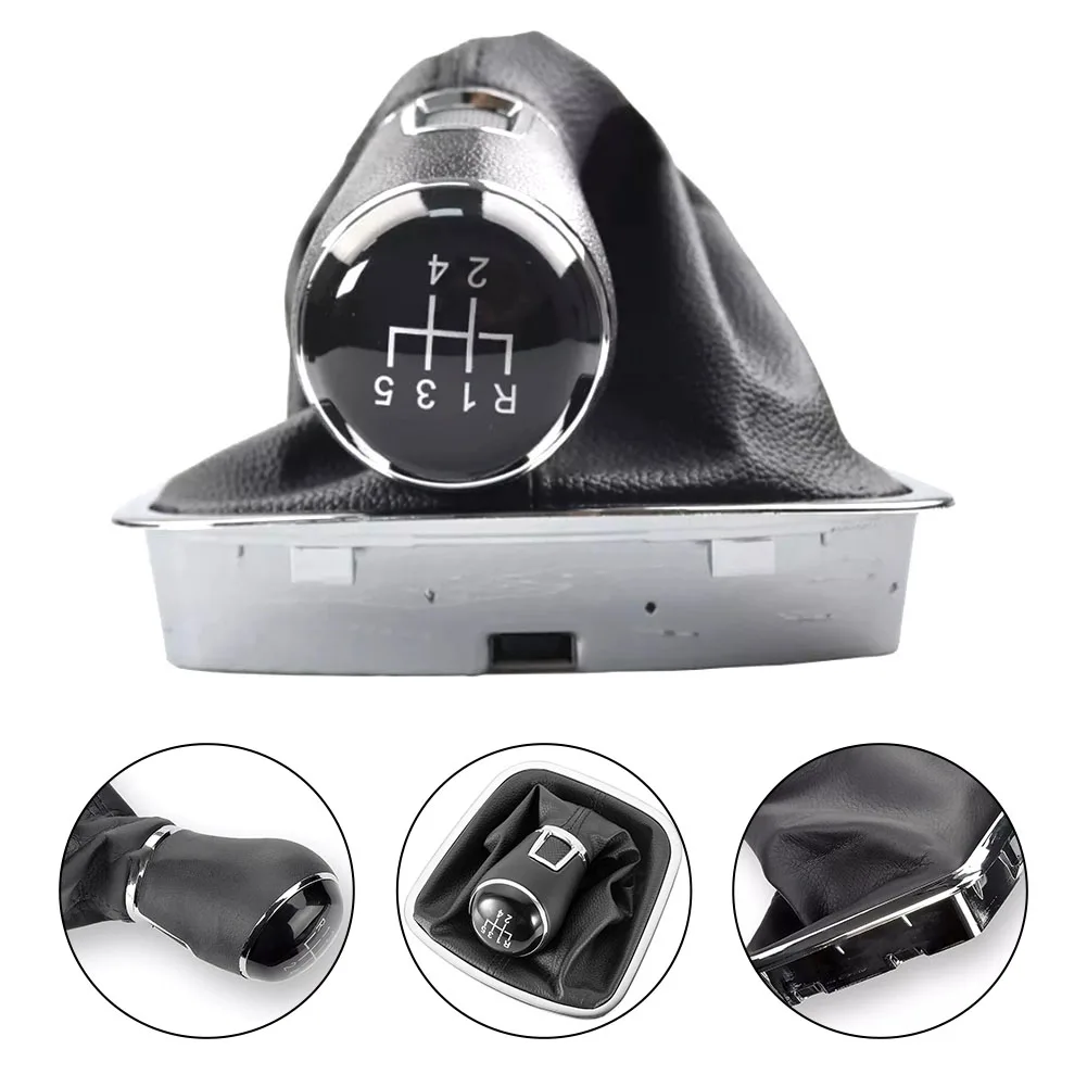 

Gear Shift Head for Manual Transmission Black and Chrome Suitable for 6R and 6C Models from 2011 Upgrade Your Car
