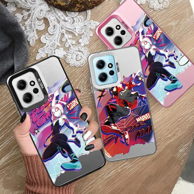 Marvel Superheros Spider-Man phone cases for Xiaomi Redmi Note 13 12 Pro 5G 11 10S 12S 12pro 10 4G 13pro funda Back Shell Cover