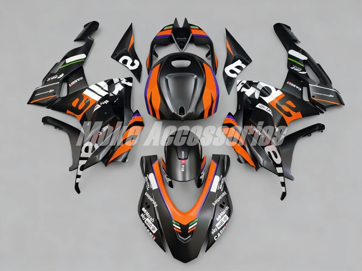 

Комплект обтекателей для RSV4 1100 2022 2023 2024, набор обвесов из ABS-пластика, оранжевый, черный, белый