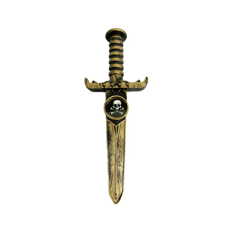 Accesorios de Disfraz de Pirata, 8 Piezas: Parche para Ojo, Gancho, Pistola, Espada, Brújula, Telescopio, Parche para Ojo, Accesorios para Fiesta