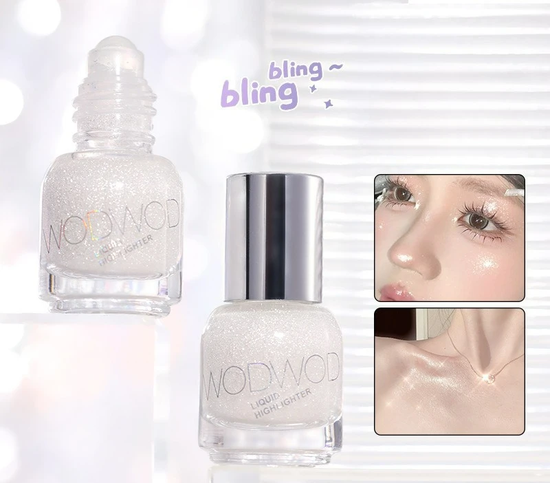 WODWOD Сверлильный светофокусный шарик, выделение жидкости, блестки для лица, чтобы осветлять глаз вниз к aegyo sal