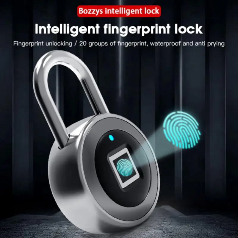 

Fingerprint Padlock Lock Usb Charging Quick Unlock Tuya/smart Life Waterproof Bluetooth For Luggage Case Smart Password Lock