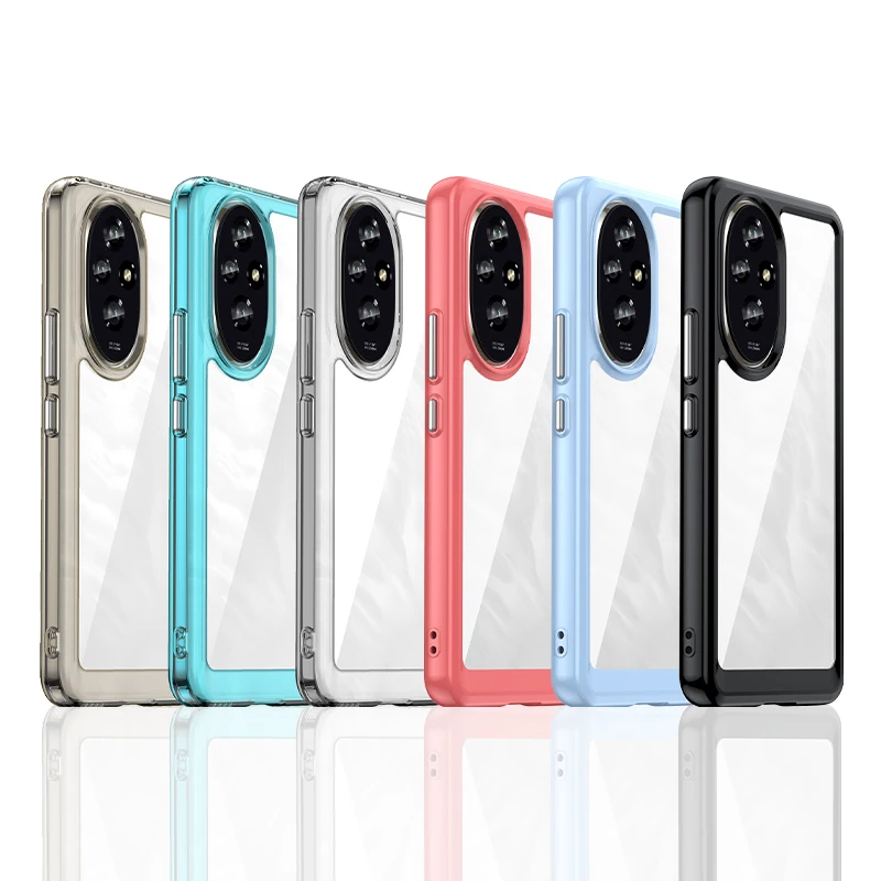 

For Honor 200 Pro Clear Case Honor 200 Pro Cover Coque Funda Hard Translucent Soft Edge Shockproof Phone Bumper Honor 200 Pro