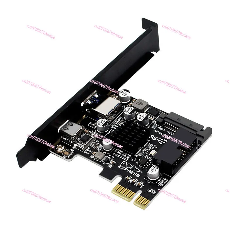 

Desktop PCIe to USB3.0 Extended Card 19/20pin Adapter Card Front 2 Ports Rear 2 Ports High Speed