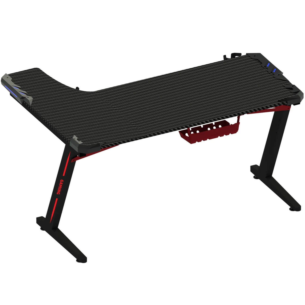 2022 Best Selling Gaming Table with RGB LED Lights PC Laptop Computer Gaming Desk