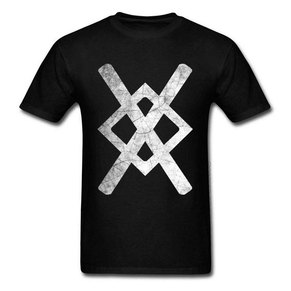 Oversized Father Adult T-Shirt Gungnir Odins Spear Symbol T-shirts Leisure Pure Cotton Print Short Sleeve Latest Teeshirt