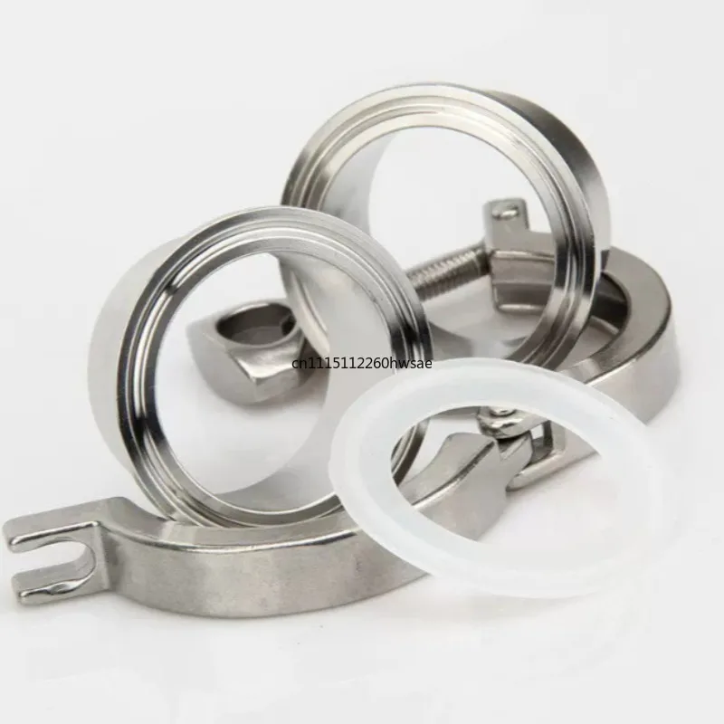 Stainless Steel Precision Cast Sanitary Tri Clamp Assembly, Quick Connect Pipe Ferrule, Pipe Clamp for Food & Beverage Pipeline