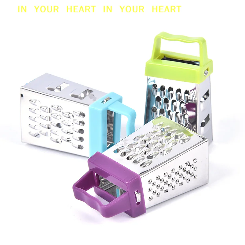 【X】4 Sided Blade Cheese Vegetables Grater Cucumber Slicer Cutter Box Grater Kitchen