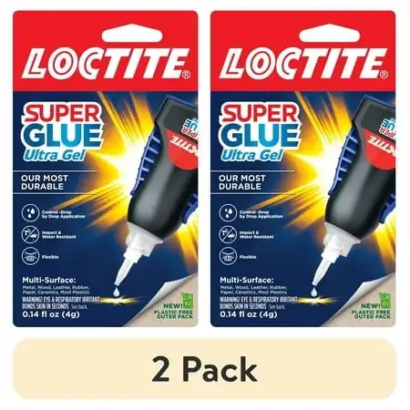 (Paquete de 2) Loctite Control Ultra Gel дейper Pegamento, Paquete de 1, Botella Transparente de 4 г