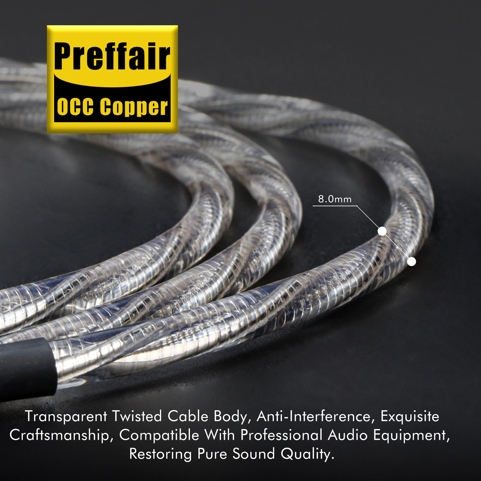 ミュージックリボン 110Ω 同軸XLR 3ピン デジタルバランスケーブル ホワイト24Kカーボンファイバーシェル アンプオーディオ信号ケーブル