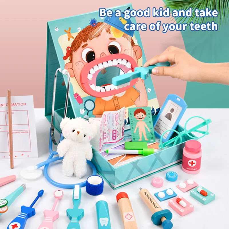 

Children Doctor Toys Set Kids Pretend Play Doctor Educational Toys Simulation Doctor Nurse's Medicine Role Playing Pretend Toy